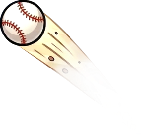 날아가는 야구공